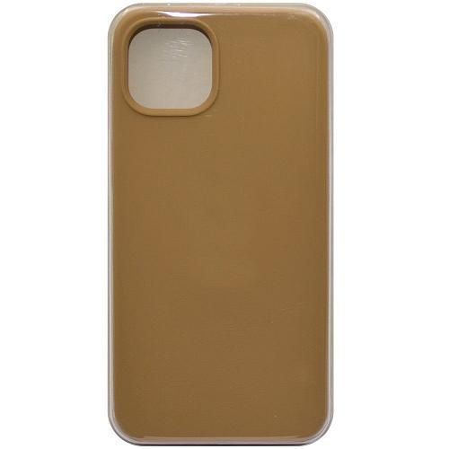Чехол - накладка совместим с iPhone 12/12 Pro (6.1") "Soft Touch" бледно-коричневый 28 /с логотипом/