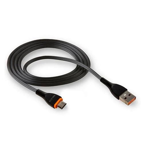 Кабель USB - micro USB WALKER C565 черный (1м)
