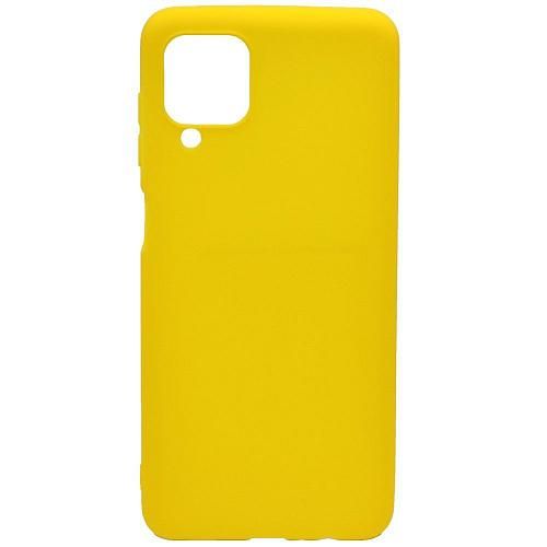 Чехол - накладка совместим с Samsung SM-A125F / SM-M127F / Galaxy A12 / M12 YOLKKI Alma cиликон матовый желтый (1мм)