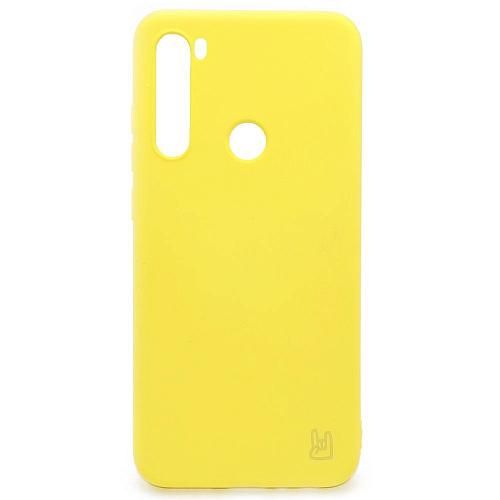 Чехол - накладка совместим с Xiaomi Redmi Note 8/Note 8 (2021) YOLKKI Rivoli силикон желтый