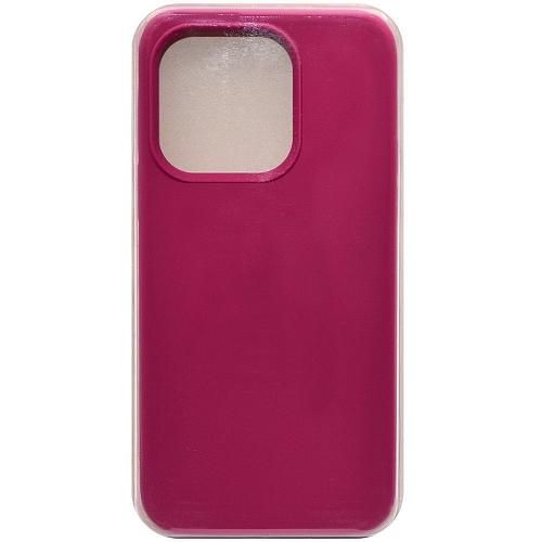 Чехол - накладка совместим с iPhone 14 Pro "Soft Touch" темно-лиловый 54 /с логотипом/