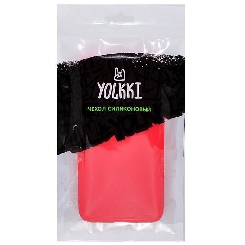 Чехол - накладка совместим с iPhone X/Xs YOLKKI Alma силикон матовый красный (1мм)
