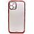 Чехол - накладка совместим с iPhone 12 Pro (6.1") "Swank" силикон красный