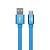 Кабель USB - micro USB YOLKKI Trend 01 голубой (1м)