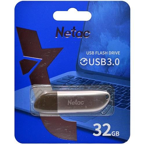 32GB USB 3.0 Flash Drive NETAC U352 серебро (NT03U352N-032G-30PN)