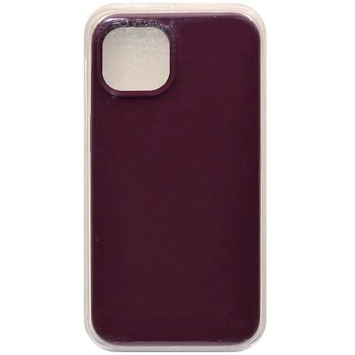 Чехол - накладка совместим с iPhone 13 (6.1") "Soft Touch" вишневый 57 /с логотипом/