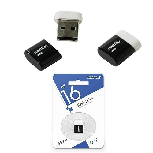 16GB USB 2.0 Flash Drive SmartBuy Lara черный (SB16GBLARA-K)