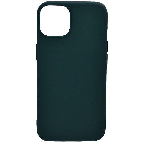 Чехол - накладка совместим с iPhone 13 mini (5.4") YOLKKI Alma силикон матовый темно-зеленый (1мм)