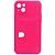 Чехол - накладка совместим с iPhone 14 Plus "Cardholder" Вид 2 силикон ярко-розовый