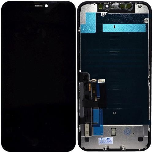 Дисплей совместим с iPhone 11 + тачскрин + рамка черный 