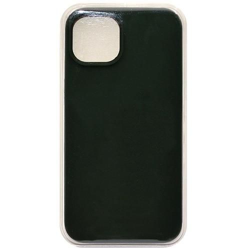 Чехол - накладка совместим с iPhone 13 (6.1") "Soft Touch" темно-зеленый 52 /с логотипом/