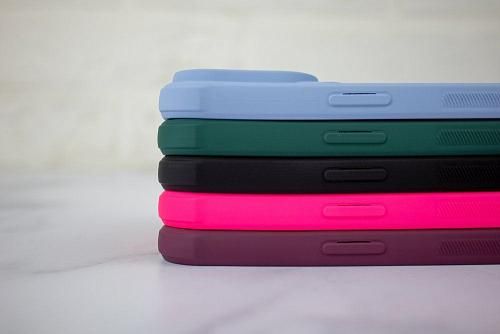 Чехол - накладка совместим с Samsung Galaxy A13 4G "Cardholder" Вид 2 силикон ярко-розовый
