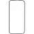 Защитное стекло совместим с iPhone 15 Pro YOLKKI Progress 2,5D с рамкой черное в упаковке
