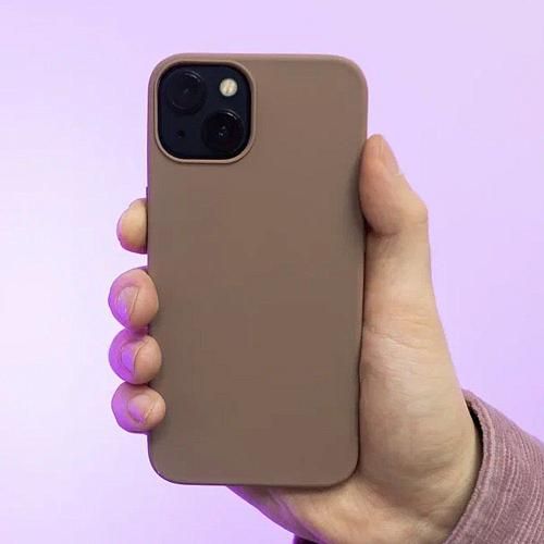 Чехол - накладка совместим с Samsung SM-A125F/Galaxy A12/M12 YOLKKI Alma cиликон матовый кофейный (1мм)