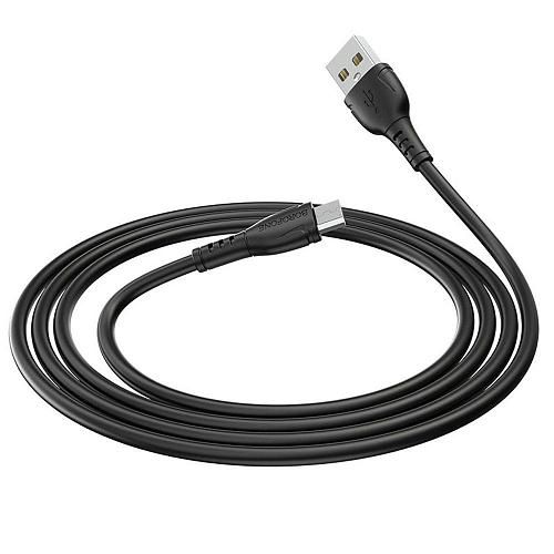 Кабель USB - micro USB BOROFONE BX51 черный (1м)/повреждена упаковка/