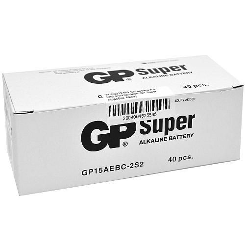 Батарейка AA LR6 алкалиновая GP Super (коробка 40шт)