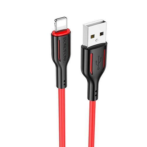 Кабель USB - Lightning 8-pin BOROFONE BX63 красный (1м)
