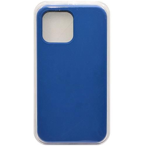 Чехол - накладка совместим с iPhone 12 Pro Max (6.5") "Soft Touch" синий 43 /с логотипом/