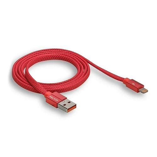Кабель USB - Lightning 8-pin WALKER C755 красный (1м)