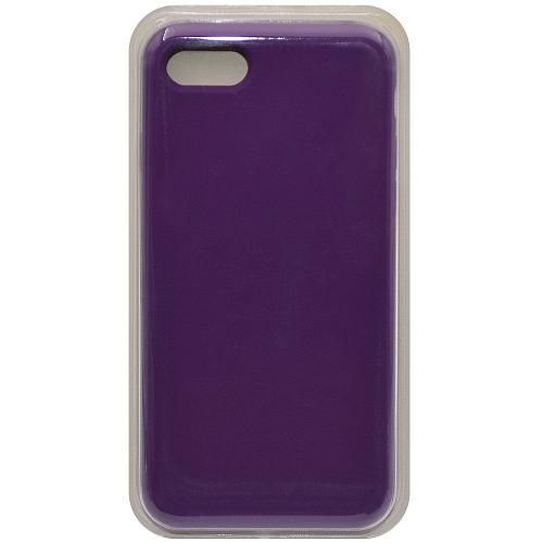 Чехол - накладка совместим с iPhone 7/8/SE "Soft Touch" темно-фиолетовый 30 /с логотипом/