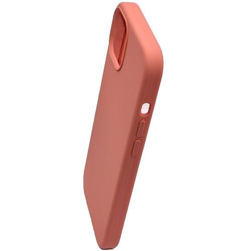 Чехол - накладка совместим с iPhone 13 (6.1") "Soft Touch" персиковый /без лого/
