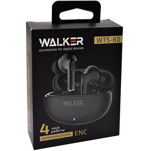 Наушники внутриканальные Bluetooth TWS WALKER WTS-60 черный
